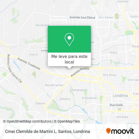 Cmei Clemilde de Martini L. Santos mapa
