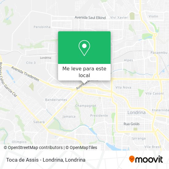 Toca de Assis - Londrina mapa