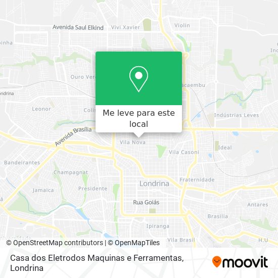 Casa dos Eletrodos Maquinas e Ferramentas mapa