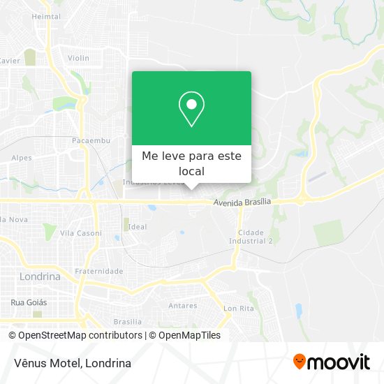 Vênus Motel mapa
