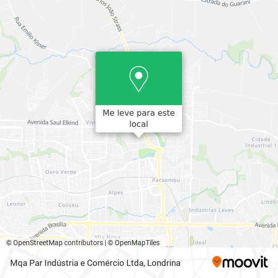 Mqa Par Indústria e Comércio Ltda mapa