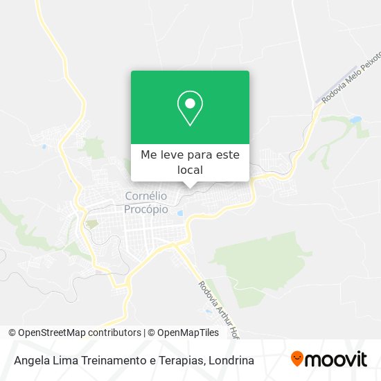 Angela Lima Treinamento e Terapias mapa