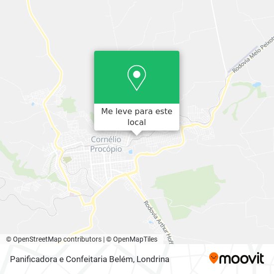 Panificadora e Confeitaria Belém mapa
