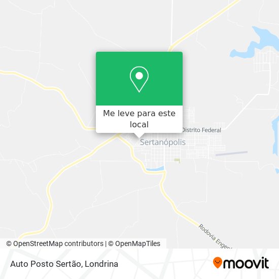 Auto Posto Sertão mapa