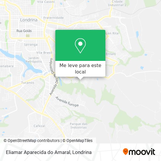Eliamar Aparecida do Amaral mapa