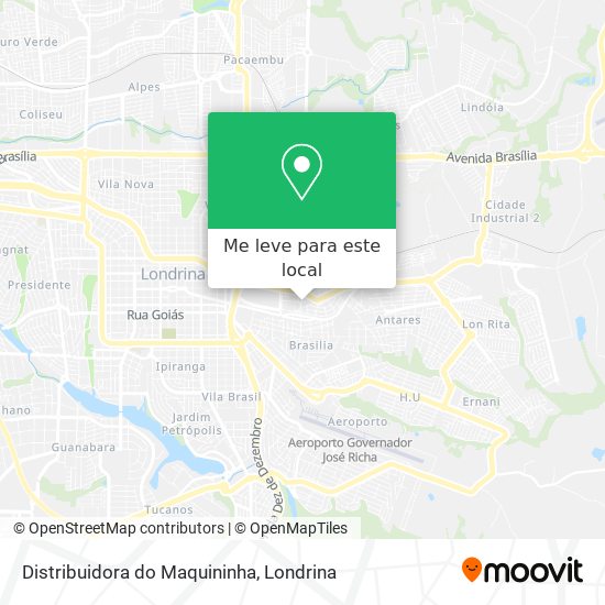 Distribuidora do Maquininha mapa