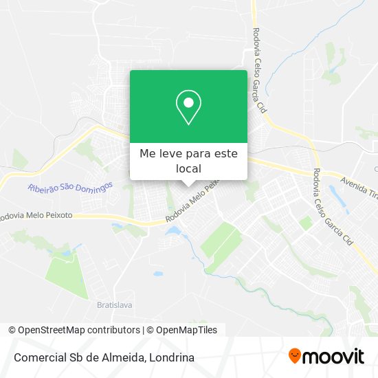 Comercial Sb de Almeida mapa