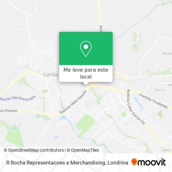 R Rocha Representacoes e Merchandising mapa