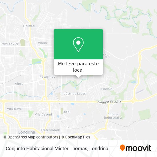 Conjunto Habitacional Mister Thomas mapa