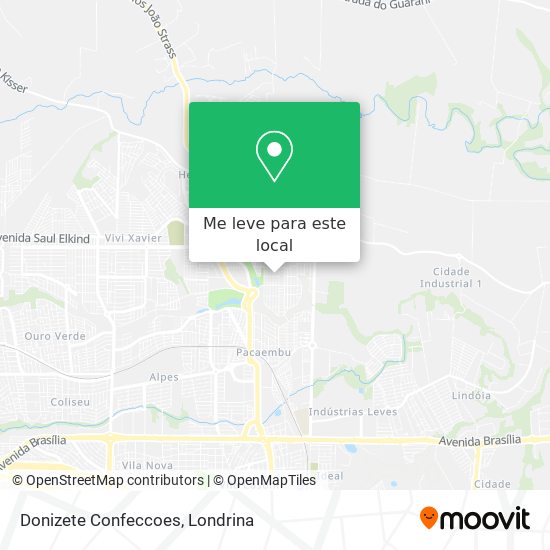 Donizete Confeccoes mapa