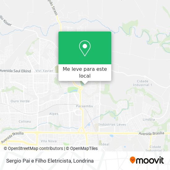 Sergio Pai e Filho Eletricista mapa
