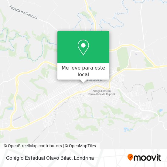 Colégio Estadual Olavo Bilac mapa
