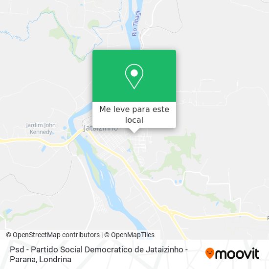 Psd - Partido Social Democratico de Jataizinho - Parana mapa
