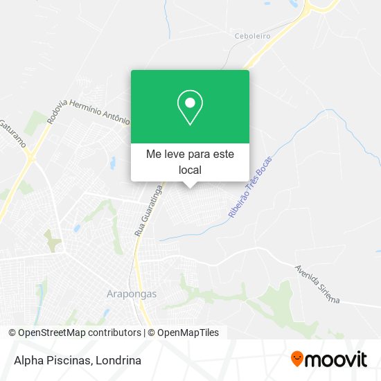 Alpha Piscinas mapa