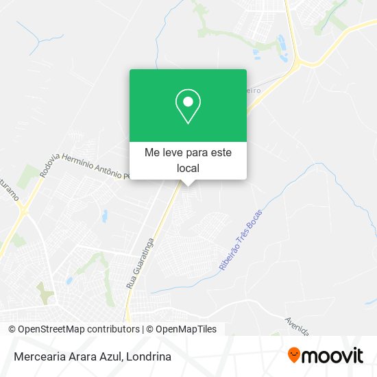 Mercearia Arara Azul mapa