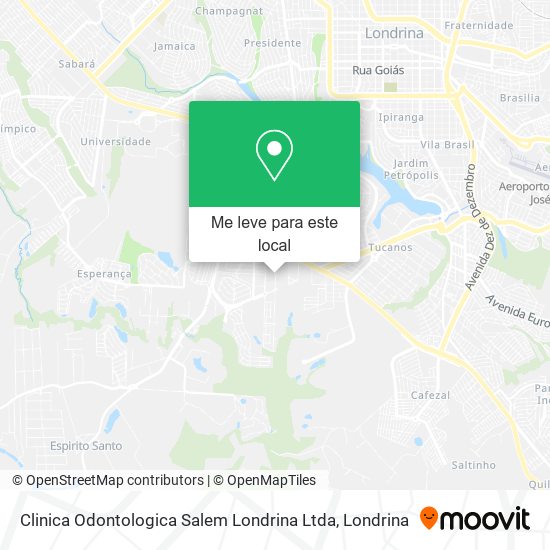 Clinica Odontologica Salem Londrina Ltda mapa