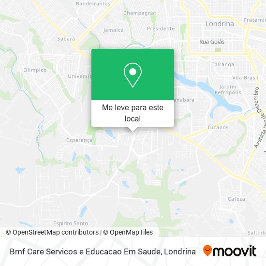 Bmf Care Servicos e Educacao Em Saude mapa