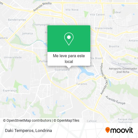 Daki Temperos mapa