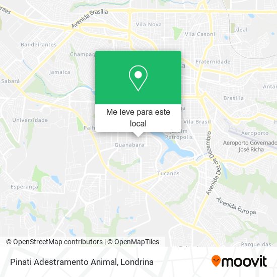 Pinati Adestramento Animal mapa