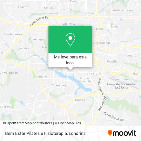 Bem Estar Pilates e Fisioterapia mapa