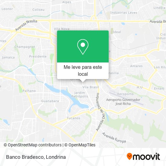 Banco Bradesco mapa