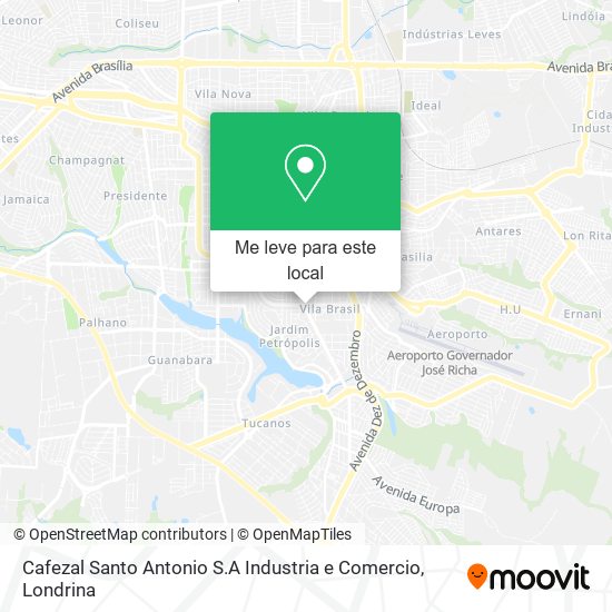Cafezal Santo Antonio S.A Industria e Comercio mapa