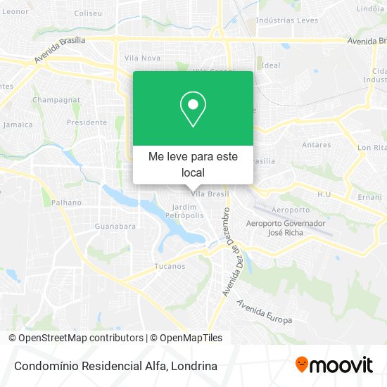 Condomínio Residencial Alfa mapa