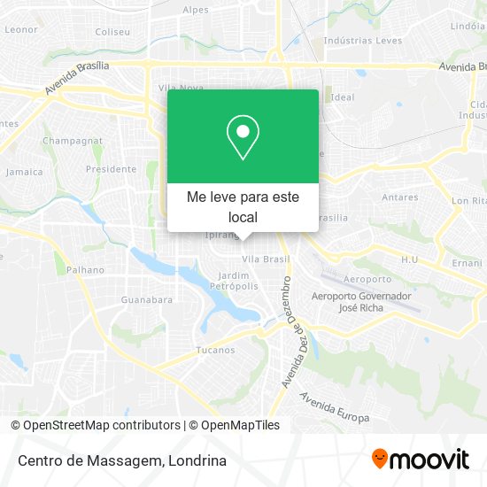 Centro de Massagem mapa