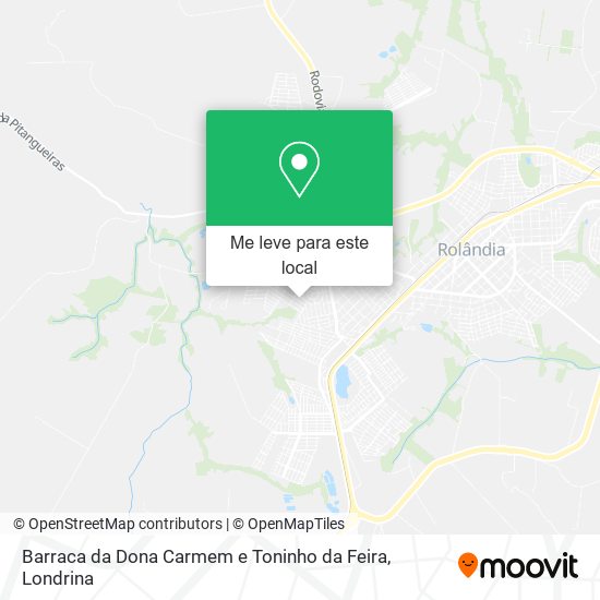 Barraca da Dona Carmem e Toninho da Feira mapa