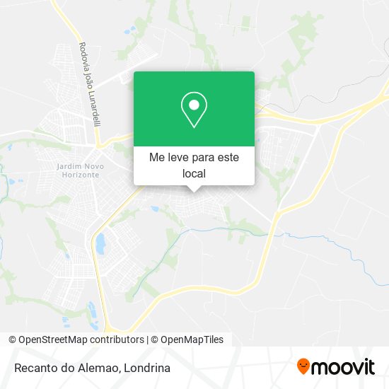 Recanto do Alemao mapa