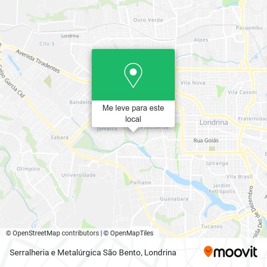 Serralheria e Metalúrgica São Bento mapa