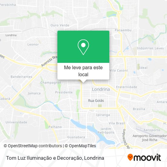 Tom Luz Iluminação e Decoração mapa