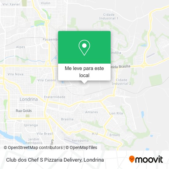 Club dos Chef S Pizzaria Delivery mapa
