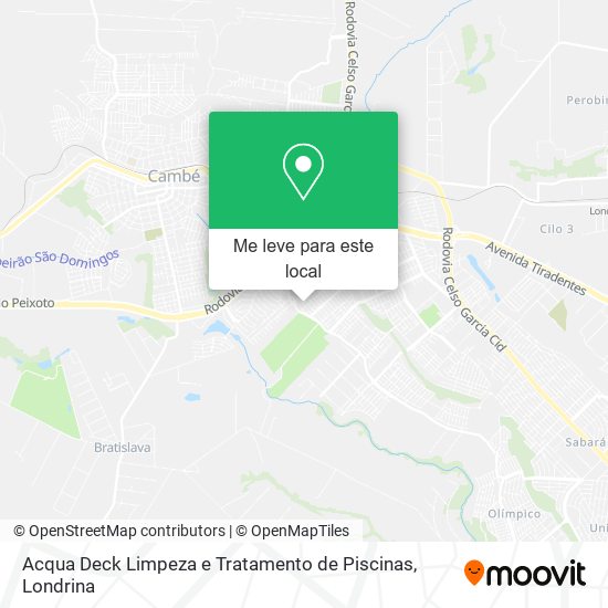 Acqua Deck Limpeza e Tratamento de Piscinas mapa
