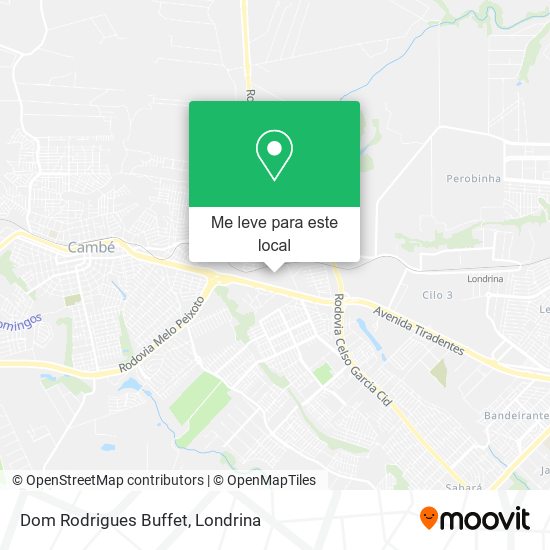 Dom Rodrigues Buffet mapa