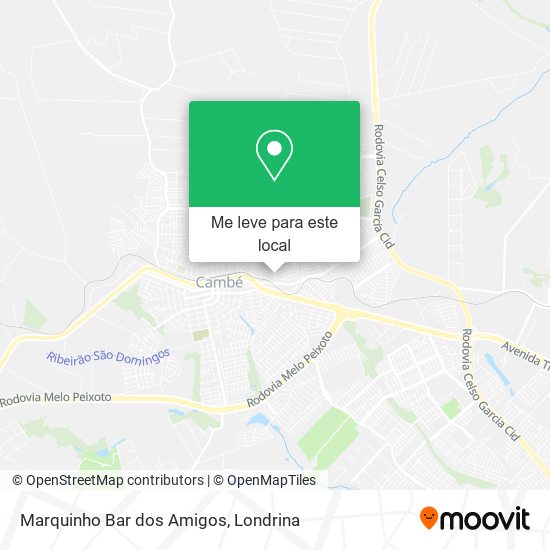 Marquinho Bar dos Amigos mapa