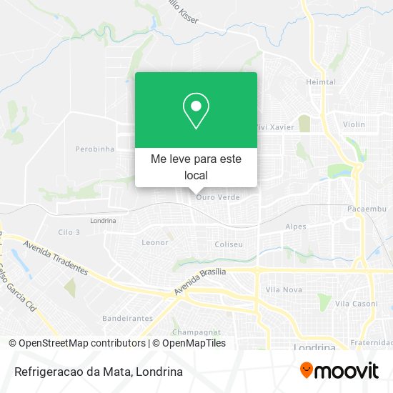 Refrigeracao da Mata mapa