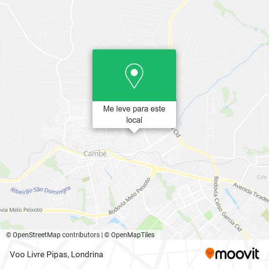 Voo Livre Pipas mapa