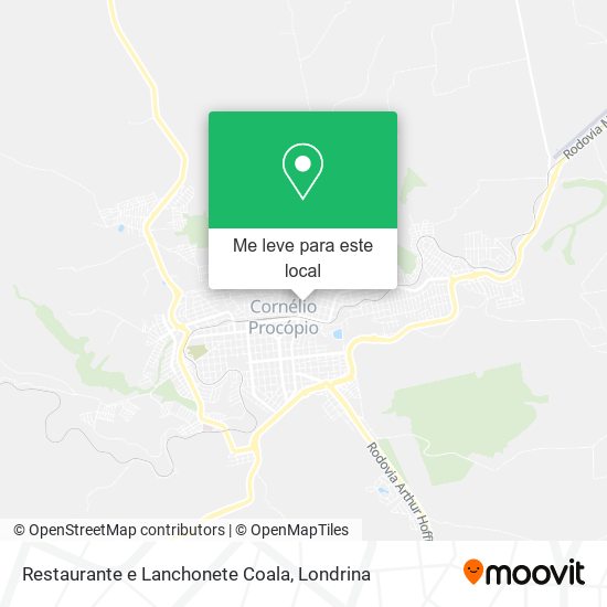 Restaurante e Lanchonete Coala mapa