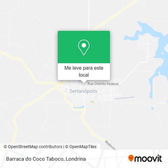 Barraca do Coco Taboco mapa