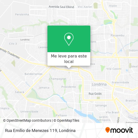 Rua Emílio de Menezes 119 mapa