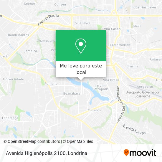 Avenida Higienópolis 2100 mapa