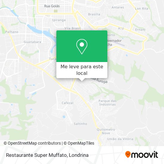 Restaurante Super Muffato mapa