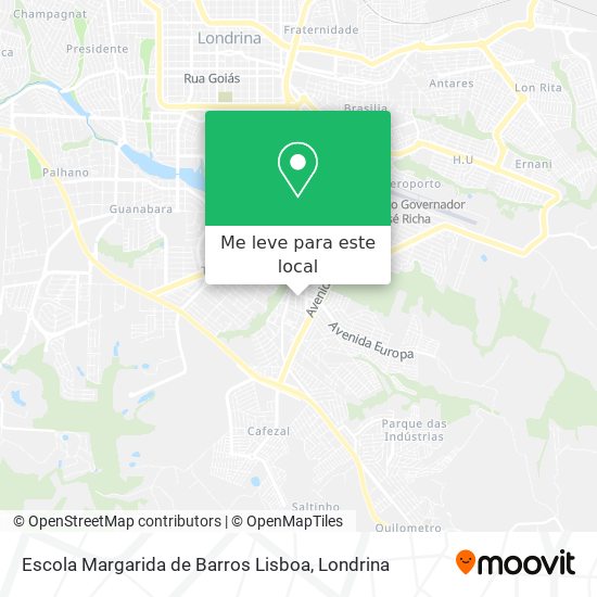 Escola Margarida de Barros Lisboa mapa