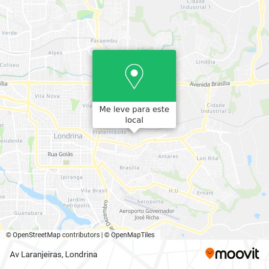 Av Laranjeiras mapa