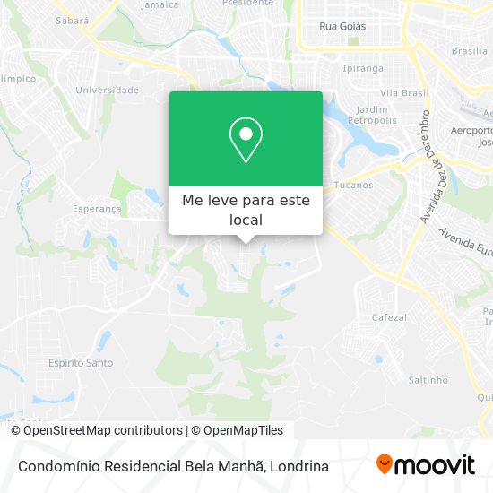 Condomínio Residencial Bela Manhã mapa