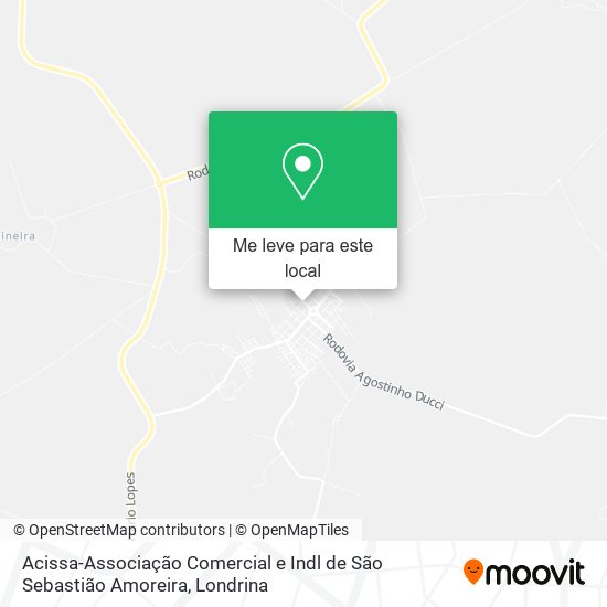 Acissa-Associação Comercial e Indl de São Sebastião Amoreira mapa