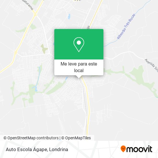 Auto Escola Ágape mapa