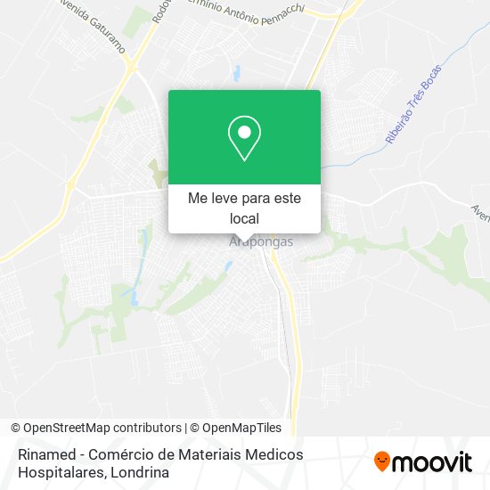 Rinamed - Comércio de Materiais Medicos Hospitalares mapa