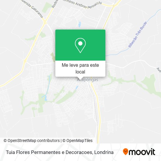 Tuia Flores Permanentes e Decoracoes mapa